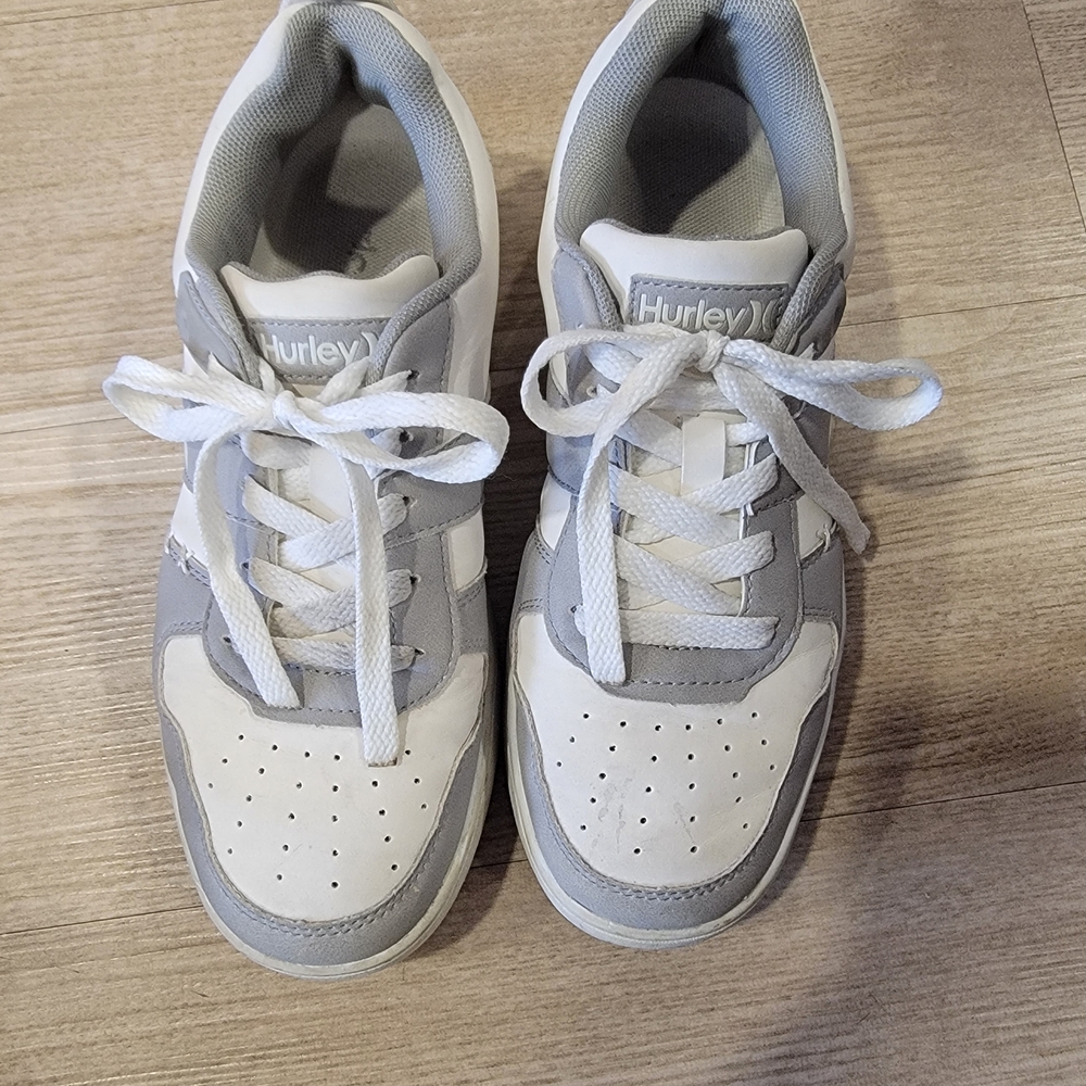 Hurley White and Gray Sneakers